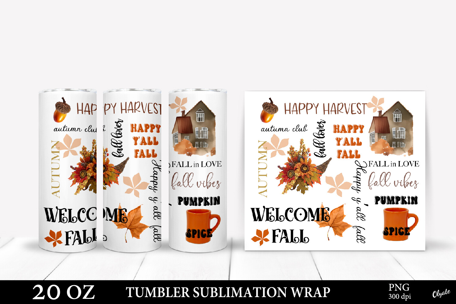 Cozy Fall Tumbler Sublimation. Autumn Tu Graphic by olyate0108 ...
