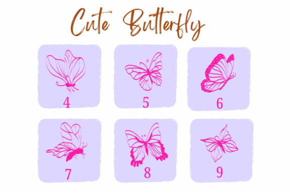 Cute Butterfly Font - Preview 3