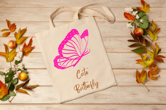 Cute Butterfly Font - Preview 4