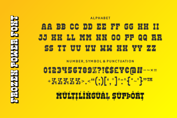 Frozen Power Font - Preview 4