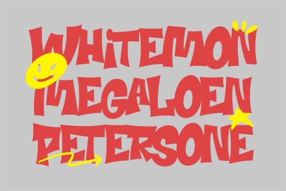 Grandboom Font PNG with transparent background - Preview 5