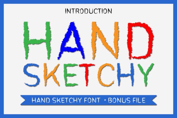 Hand Sketchy Font PNG with transparent background - Preview 1