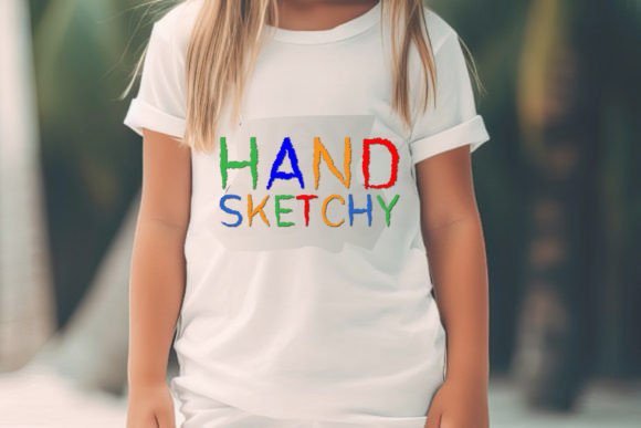 Hand Sketchy Font PNG with transparent background - Preview 3