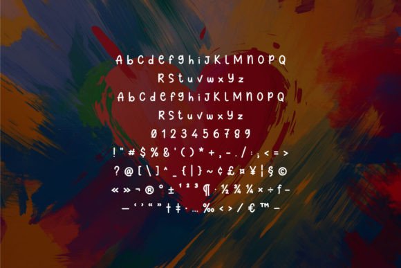 Heart Mind Font PNG with transparent background - Preview 3