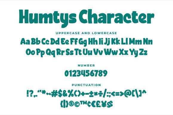 Humtys Font PNG with transparent background - Preview 4