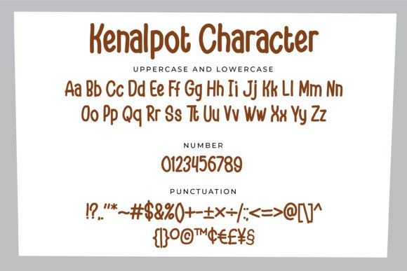 Kenalpot Font PNG with transparent background - Preview 3