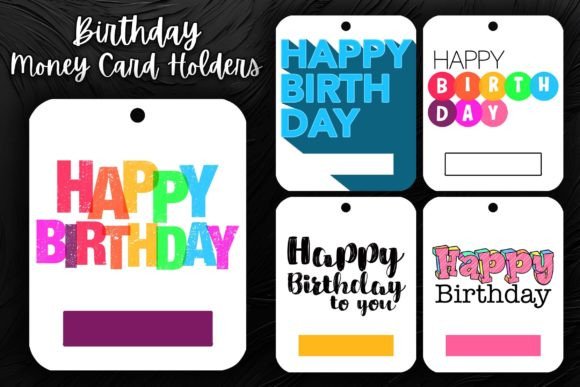 Lettering Birthday Words Printable Money