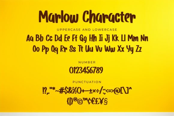 Marlow Font PNG with transparent background - Preview 4