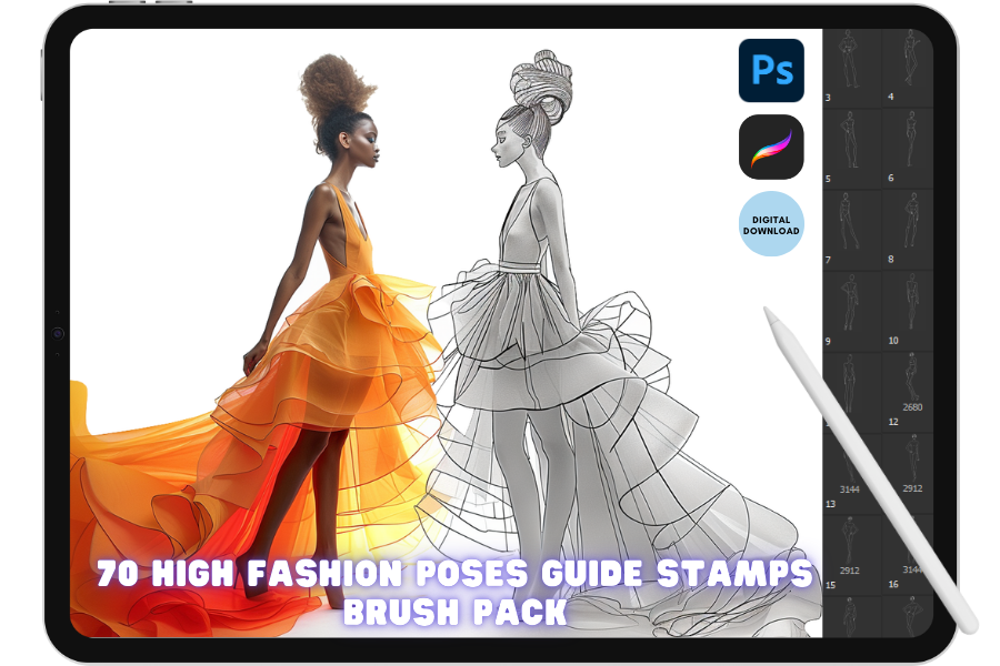 Procreate Photoshop Fashion Brush - photo 1