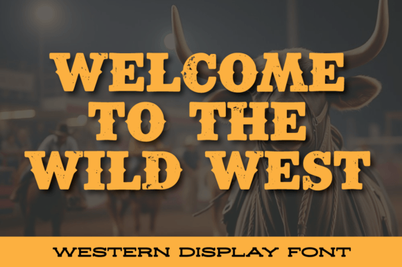Rodeo Night Font PNG with transparent background - Preview 2