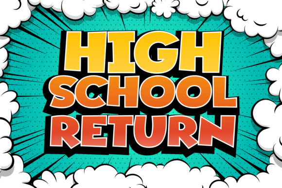 Slow Comic Font PNG with transparent background - Preview 2