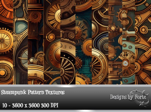 Steampunk Pattern Textures