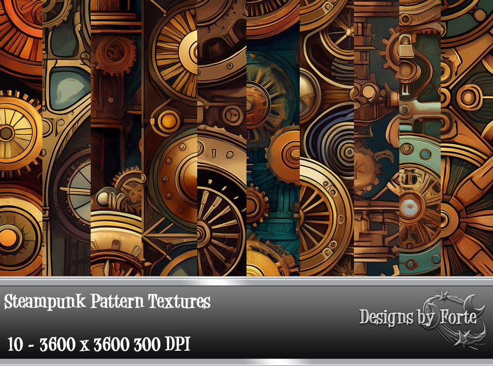Steampunk Pattern Textures