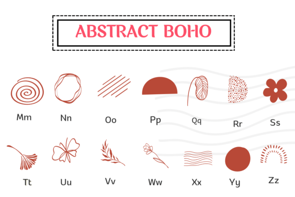 Abstract Boho Font - Preview 2