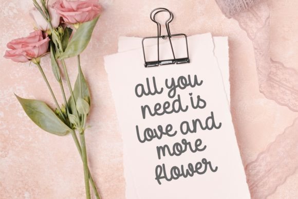 Angela Flower Font - Preview 3