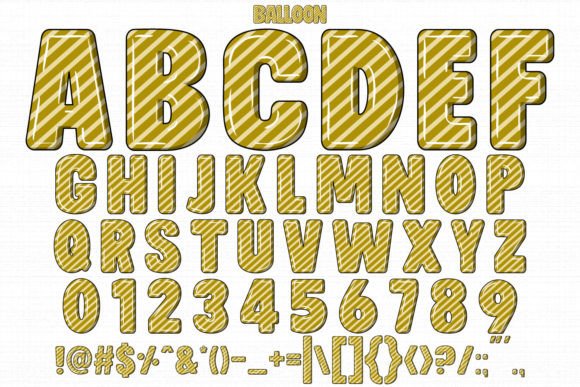 Balloon Font - Preview 1