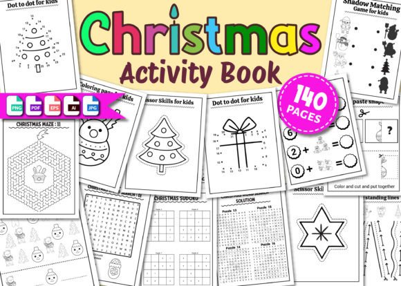 Christmas Activity Book for Kids Vol – 2