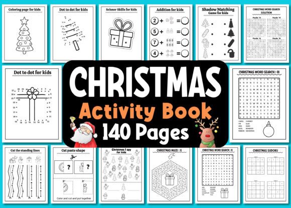 Christmas Activity Book for Kids Vol – 3