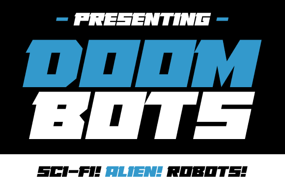 Doombots Font - Preview 1