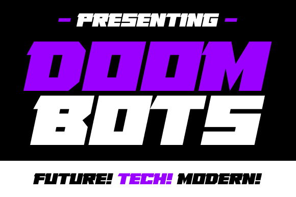 Doombots Font - Preview 2