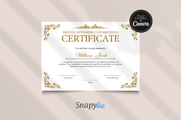 Employee Customer Recognition Award
