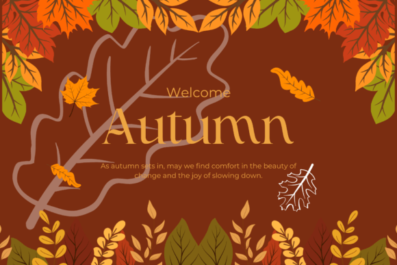 Fall Autumn Leaf Font PNG with transparent background - Preview 6