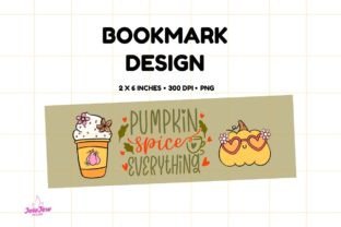 Fall Pumpkin Spice Bookmark PNG Graphic by JewjewDesign · Creative Fabrica
