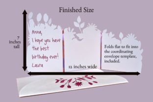 Happy Birthday Flowers 3 Fold Card Graphic by Bella Carta Design