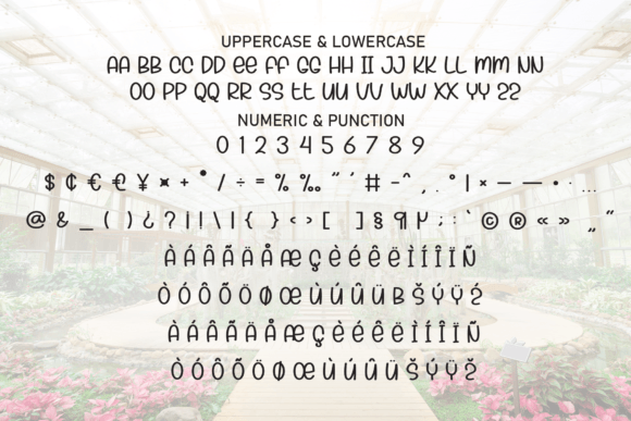 Inside Garden Font PNG with transparent background - Preview 6
