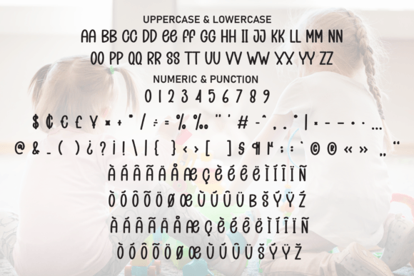 Kids Playing Font PNG with transparent background - Preview 6