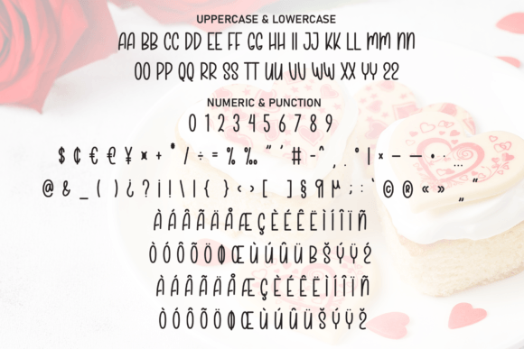 Love Cake Font PNG with transparent background - Preview 6