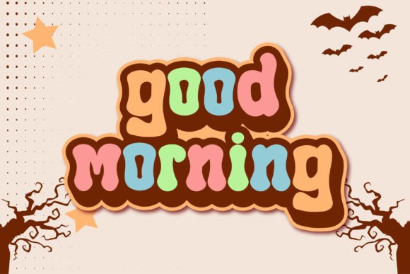 Retro Night Font PNG with transparent background - Preview 1