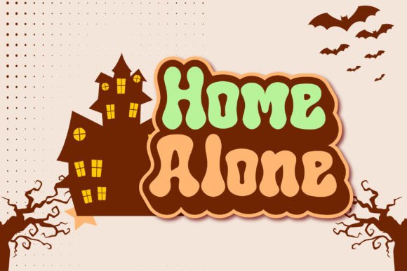 Retro Night Font PNG with transparent background - Preview 3