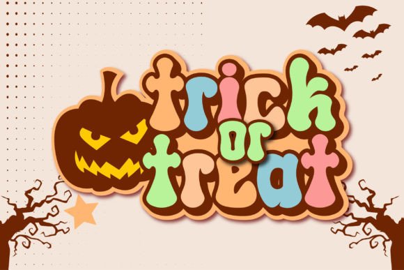 Retro Night Font PNG with transparent background - Preview 6