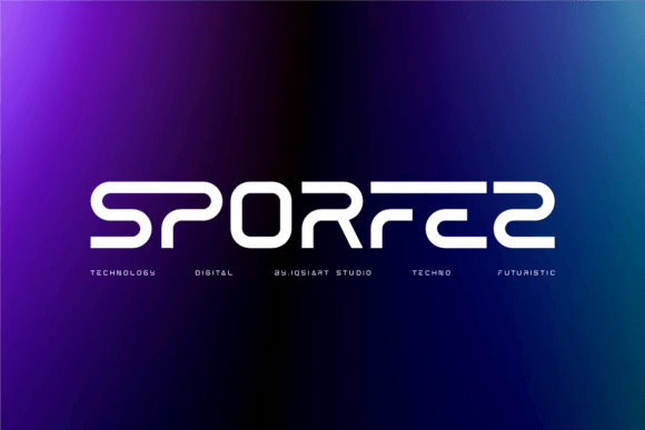 Sporfez Sans Serif Font By IqsiartStudio