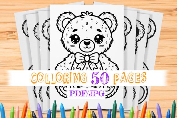 50 Bears Coloring Pages Kids