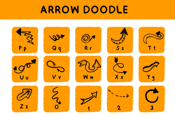 Arrow Doodle Font - Preview 2