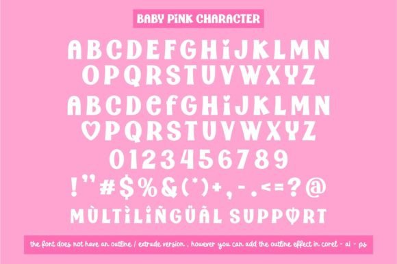 Baby Pink Font - Preview 5