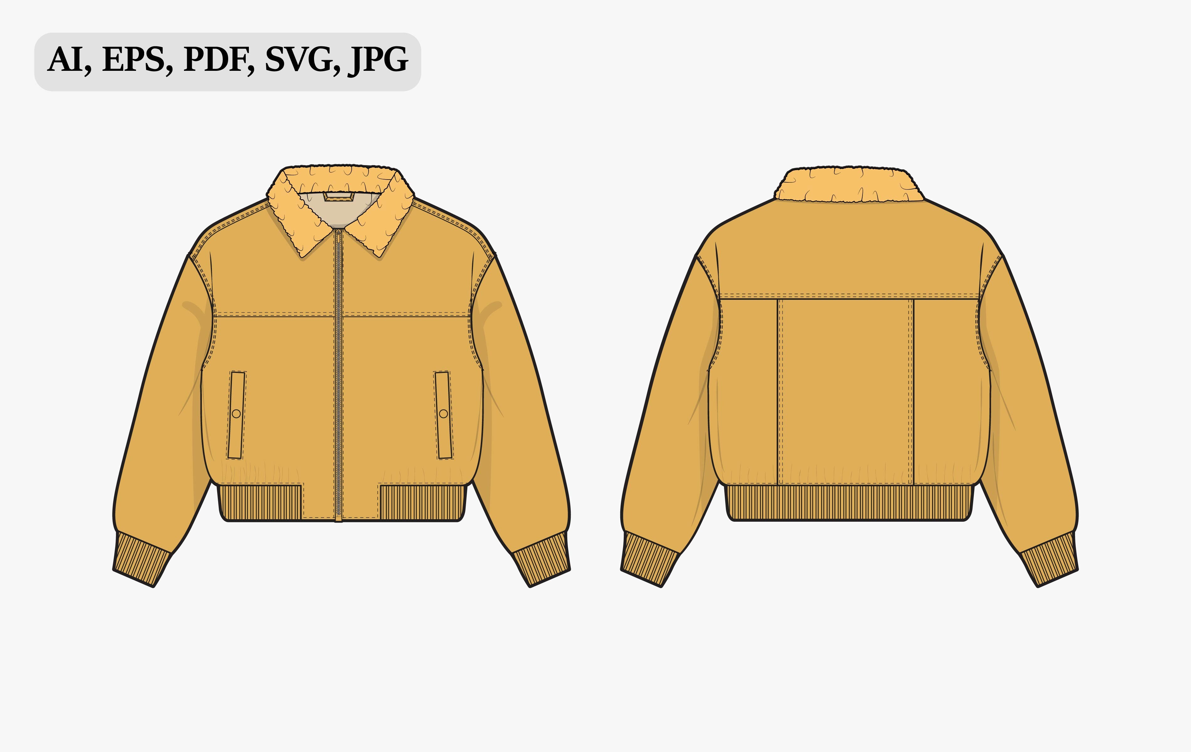 Bomber Jacket Template Illustration Graphic by designerschool ...