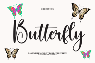 Butterfly Font by ade studio · Creative Fabrica