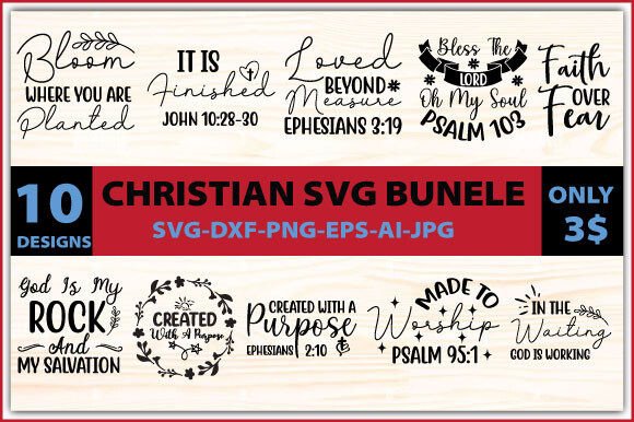CHRISTIAN SVG BUNDLES Graphic Crafts By Sky SVG