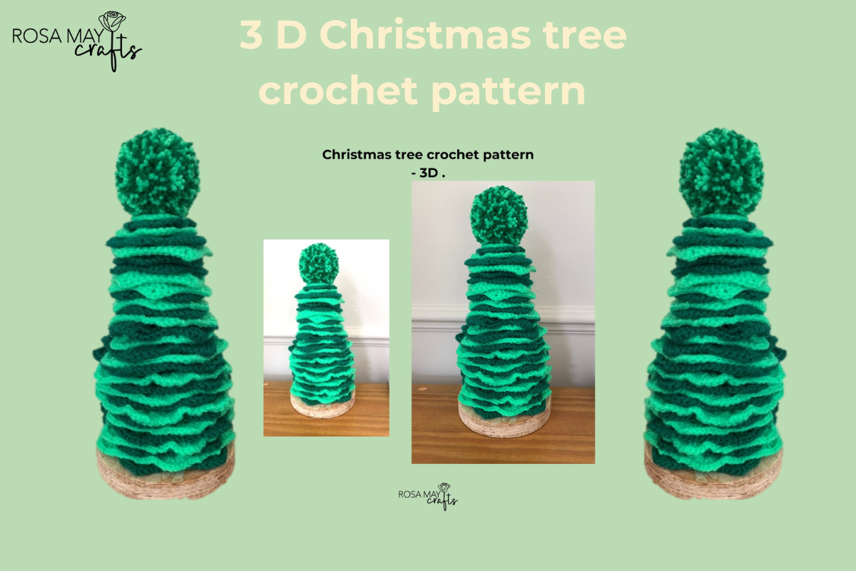 Christmas Tree Table Decor Crochet PDF