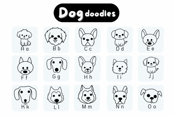 Dog Doodles Font - Preview 1