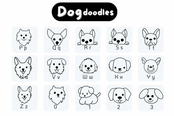 Dog Doodles Font - Preview 2
