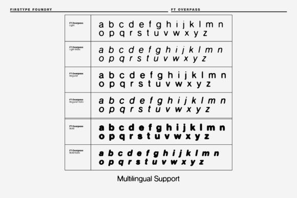 Ft Overpass Font - Preview 1