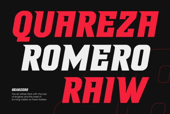 Gearzero Font PNG with transparent background - Preview 5