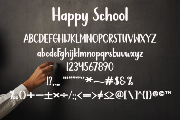 Happy School Font - Preview 5