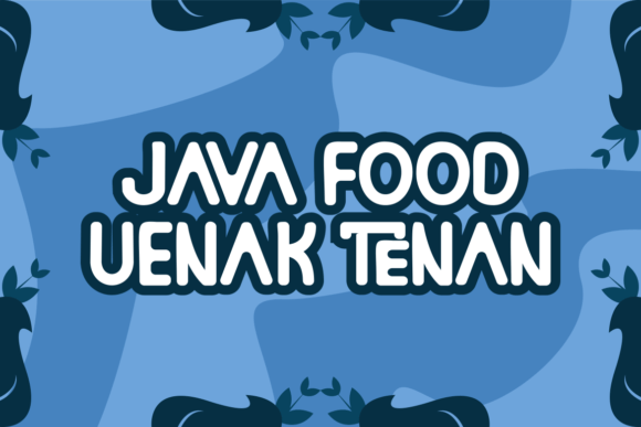 Kulup Pecel Font PNG with transparent background - Preview 1