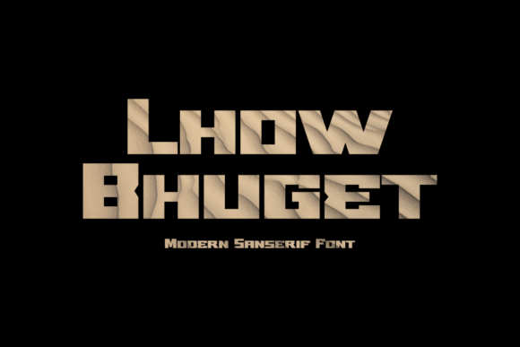 Lhow Bhuget Font PNG with transparent background - Preview 3