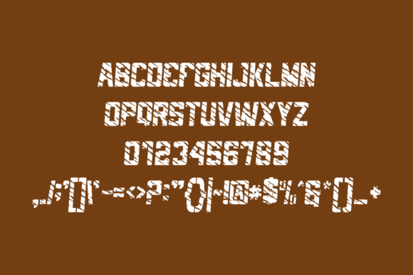 Macan Loreng Font PNG with transparent background - Preview 3